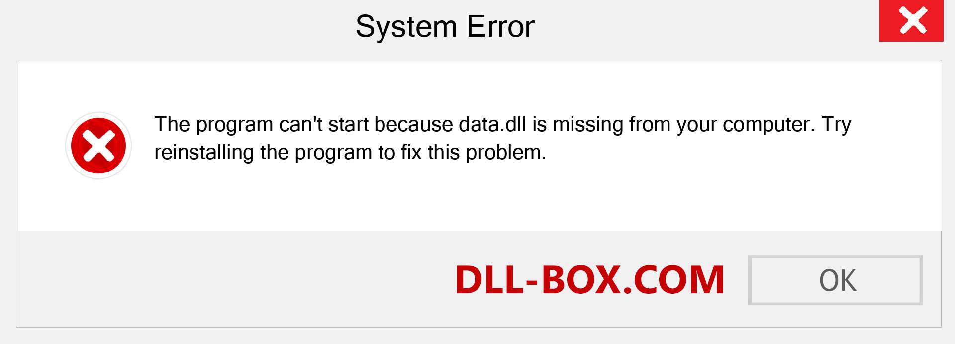  data.dll file is missing?. Download for Windows 7, 8, 10 - Fix  data dll Missing Error on Windows, photos, images